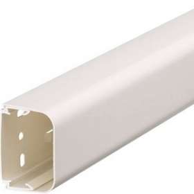 Goulotte de climatisation p50mm h65mm IK08-IK10 PVC rigide RAL 9010 blanc paloma|Hager-HAGCLMU50065