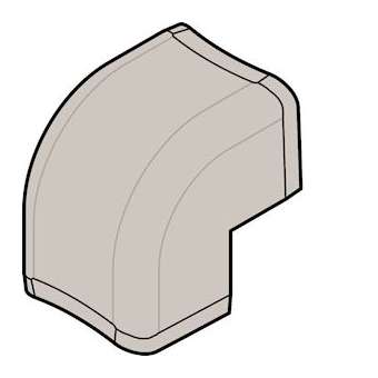 Angle extérieur p CLM30035 p30mm h35mm IK08-IK10 PVC rigide RAL9010 blanc paloma|Hager-HAGCLM300353