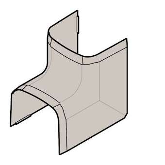 Angle intérieur p CLM30035 p30mm h35mm IK08-IK10 PVC rigide RAL9010 blanc paloma|Hager-HAGCLM300354