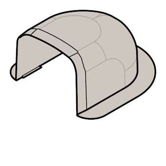 Passage de mur p CLM30035 p 30mm h 35mm IK08-IK10 PVC RAL 9010 blanc paloma|Hager-HAGCLM3003561