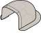 Passage de mur p CLM30035 p 30mm h 35mm IK08-IK10 PVC RAL 9010 blanc paloma