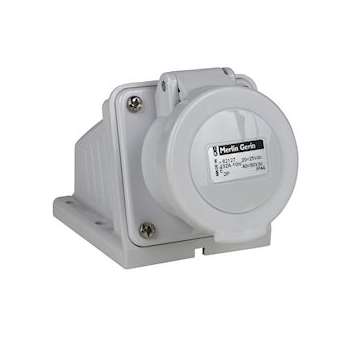 PratiKa - socle de prise industrielle - 16 A - 2P - 20-25 V CC - IP44|Schneider Electric-SCH82113