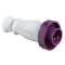 PratiKa - fiche mobile industrielle - droite - 16 A - 2P- 20-25V CA - IP67