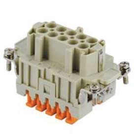 Insert femelle 10P+T 16A 500V gabarit 57.27 série Squich|Ilme-IL1CSHF10