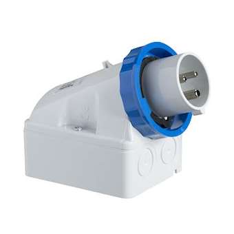 PratiKa - socle de connecteur industriel - 16 A - 2P+T - 200-250V CA - IP67|Schneider Electric-SCH83554