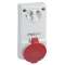 PratiKa - prise verrouillable - 32 A 3P+N+T - 380-415 V CA IP44 - sur panneau