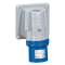 Bouchon obturateur fiche et fiche inclinée Hypra et P17 caoutchouc IP44 2P+T 16A