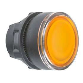Harmony XB5 - tête bouton poussoir lumineux DEL - D22 - orange|Schneider Electric-SCHZB5AW353