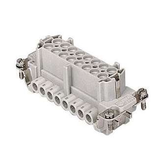Insert femelle à visser 16A 500V 16P+T gabarit 77.27|Ilme-IL1CNEF16T