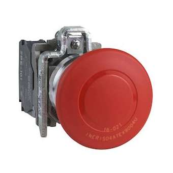 Harmony XB4 - bouton arrêt urgence Atx - D40 - pouss tirer - rouge - 1O+1F - vi|Schneider Electric-SCHXB4BT845EX
