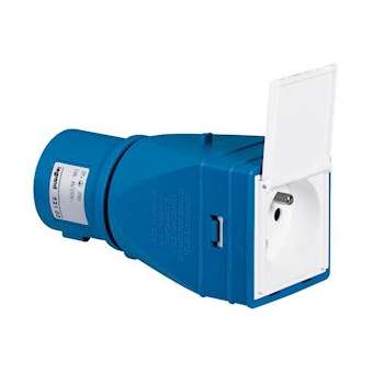 Adaptateur industriel et domestique 2P+T avec volet livré monté|Legrand-LEG052103