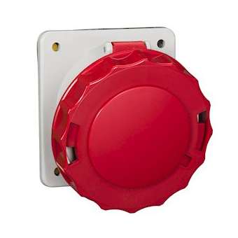 PratiKa - socle de prise industrielle - CEE 63A 4P 380V 6U - inclinée - IP67|Schneider Electric-SCH81282