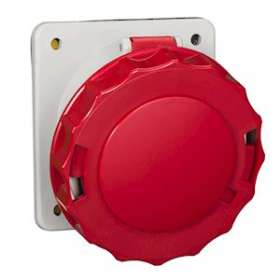 PratiKa - socle de prise industrielle - CEE 63A 4P 380V 6U - inclinée - IP67|Schneider Electric-SCH81282