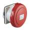 PratiKa - socle prise industrielle droite - 32A - IP67 - 380 - 4P - vis