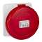 PratiKa - socle prise industrielle droite - 32A - IP67 - 380 - 5P - vis