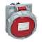 Prise fixe P17 IP66/67 63A - 380V~ à 415V~ - 3P+N+T