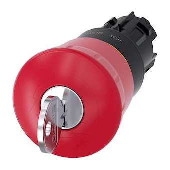 BOUTON-P. CP. PNG ARR. URG. 40MM, ROUGE|Siemens Industries et Infrastructures-SIE3SU1000-1HF20-0AA0