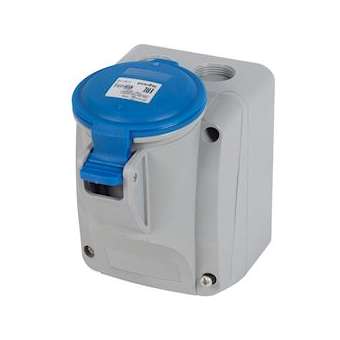 Socle saillie P17 4P+T 16A 200/250V IP44|Legrand-LEG555156