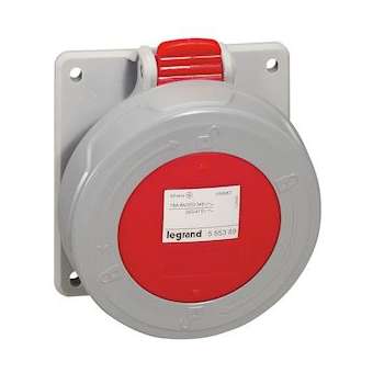 Prise à entraxes unifiés P17 IP66/67 16A - 380V~ à 415V~ - 3P+N+T|Legrand-LEG555389