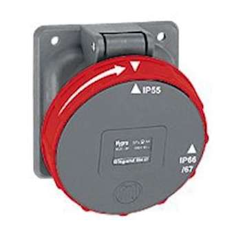 Prise fixe Hypra IP66/67-55 63A - 380V~ à 415V~ - 3P+N+T|Legrand-LEG059428