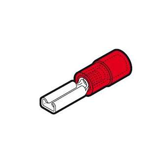 Clip femelle partiellement isolé rouge (0,25 à 1,5 mm²) - 2,8 X 0,5 mm|Cembre-CMBRFF305