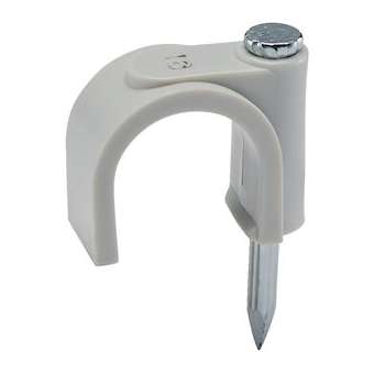 Attache-pontet D câble 5 mm grise (x 200)|Bizline-BIZ310105