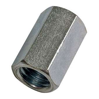 Connecteur pour tiges filetées hexagonal M10 x 19 mm en acier zingué (x 25)|Bizline-BIZ710443