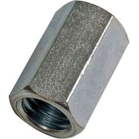 Connecteur pour tiges filetées hexagonal M10 x 19 mm en acier zingué (x 25)|Bizline-BIZ710443