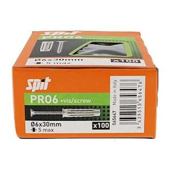 PRO6 6X30 + vis (boite de 100)|Spit-SPT565647