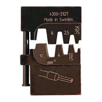 Matrice de sertissage pour embouts de câblage isolés et non isolés 0.25-10 mm²|Bizline-BIZ700261