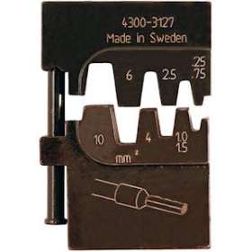 Matrice de sertissage pour embouts de câblage isolés et non isolés 0.25-10 mm²|Bizline-BIZ700261
