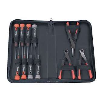 Coffret d'outillage électronique de 8 tournevis et 3 pinces|Bizline-BIZ700516