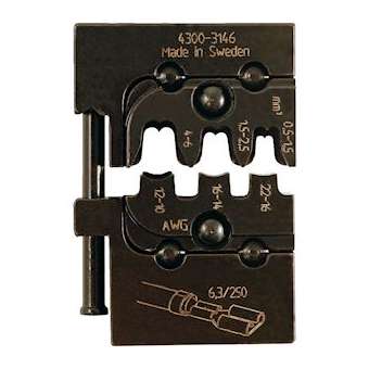 Matrice de sertissage pour clips mâles et femelles non isolés section 0.5-6 mm²|Bizline-BIZ700266