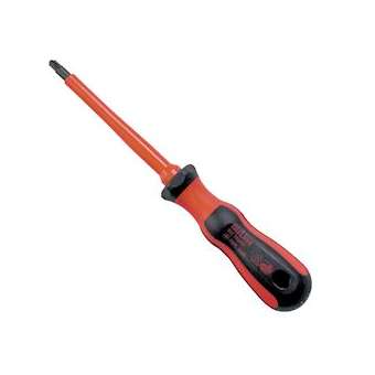 Tournevis double empreinte PZ1/Plat 80 mm isolé 1000 V|Bizline-BIZ700486