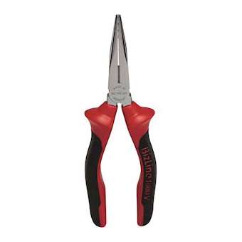 Pince à becs demi-ronds longs droits 160 mm isolée 1000 V|Bizline-BIZ790227