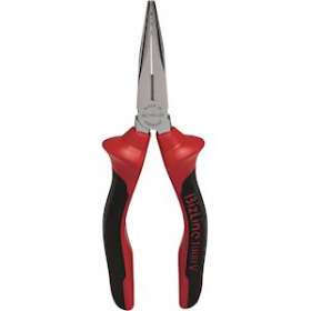 Pince à becs demi-ronds longs droits 160 mm isolée 1000 V|Bizline-BIZ790227