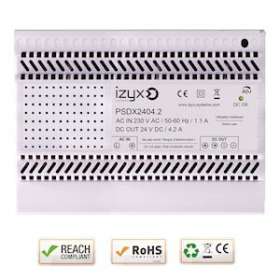 Alimentation rail DIN 7M 230V AC / 27,6V DC (24-28V) / 4,2A|-IZYPSDX2404.2