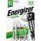 Piles Rechargeables Energizer Universal AAA/LR3 500maAh pack de 4