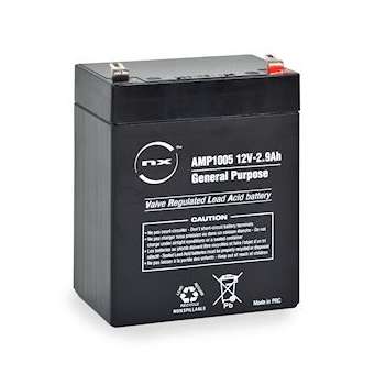Batterie(s) Batterie plomb AGM NX 2.9-12 General Purpose 12V 2.9Ah F4.8|Enix energies-NXGAMP1005