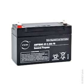 Unité(s) Batterie plomb AGM NX 3.5-4 General Purpose FR 4V 3.5Ah F4.8|Enix energies-NXGAMP9046