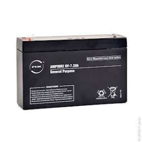 Batterie(s) Batterie plomb AGM NX 7.2-6 General Purpose 6V 7.2Ah F4.8|Enix energies-NXGAMP9082