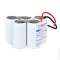 Pack(s) Batterie eclairage secours 5 VT CS+ fils 6V 1.6Ah|Enix energies-NXGMGN74109