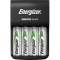 Chargeur Basic recharge 2 ou 4 piles AA ou AAA avec indicateur lumineux