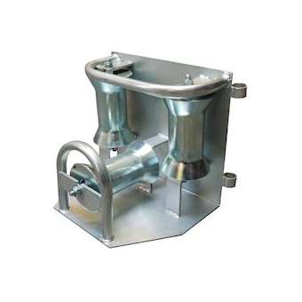 Poulie PL3AC-ANG - 3 diabolos - Châssis et diabolo en acier galvanisé -|Cable equipements-CQSPL3ACANG