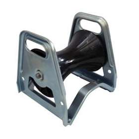 Poulie PL1NY-LIN - 1 diabolo - Châssis acier galvanisé - diabolo nylon noir -|Cable equipements-CQSPL1NYLIN