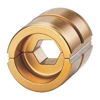Matrice série 'K13' cote/plat E235, largeur: 2X9mm, pour CAUBT150+185+240mm²|Klauke-KKEHE13-235