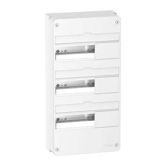 Resi9 - Coffret en saillie Blanc (RAL 9003)- 3 rangées de 13 modules|Schneider Electric-SCHR9H13403