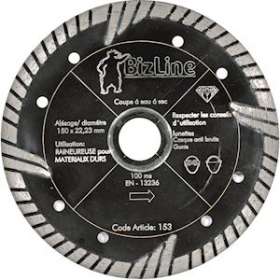 Disque diamant noir D 150 mm|Bizline-BIZ782021