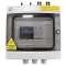 DC 2 strings: - sectionneur DC 25A 1000Vdc Socomec - parafoudre DC 1000V Mers
