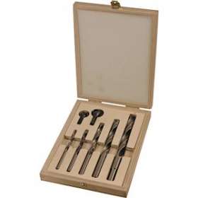 Coffret de 7 forets bois HSS cylindriques D 5/6/8/10/12/12.4/16.5 mm|Bizline-BIZ700755